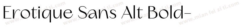 Erotique Sans Alt Bold字体转换